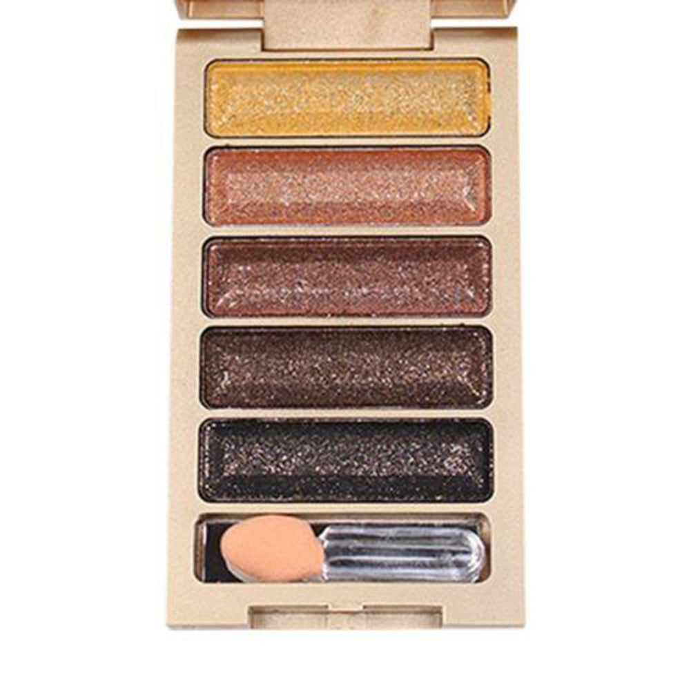 5 Colors Shimmer Eyeshadow Palette Makeup Cosmetic Glitter Eye Shadow Set