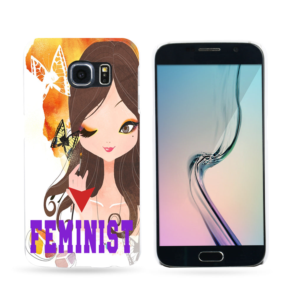Feminist Beauty Girl Phone Case Cover for iPhone 6 7 Samsung Galaxy S6 S7 Plus