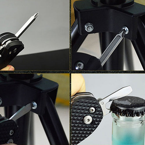 Portable Outdoor Camping Tool Multifunction Knife with LED Lights Multi-tool Plier