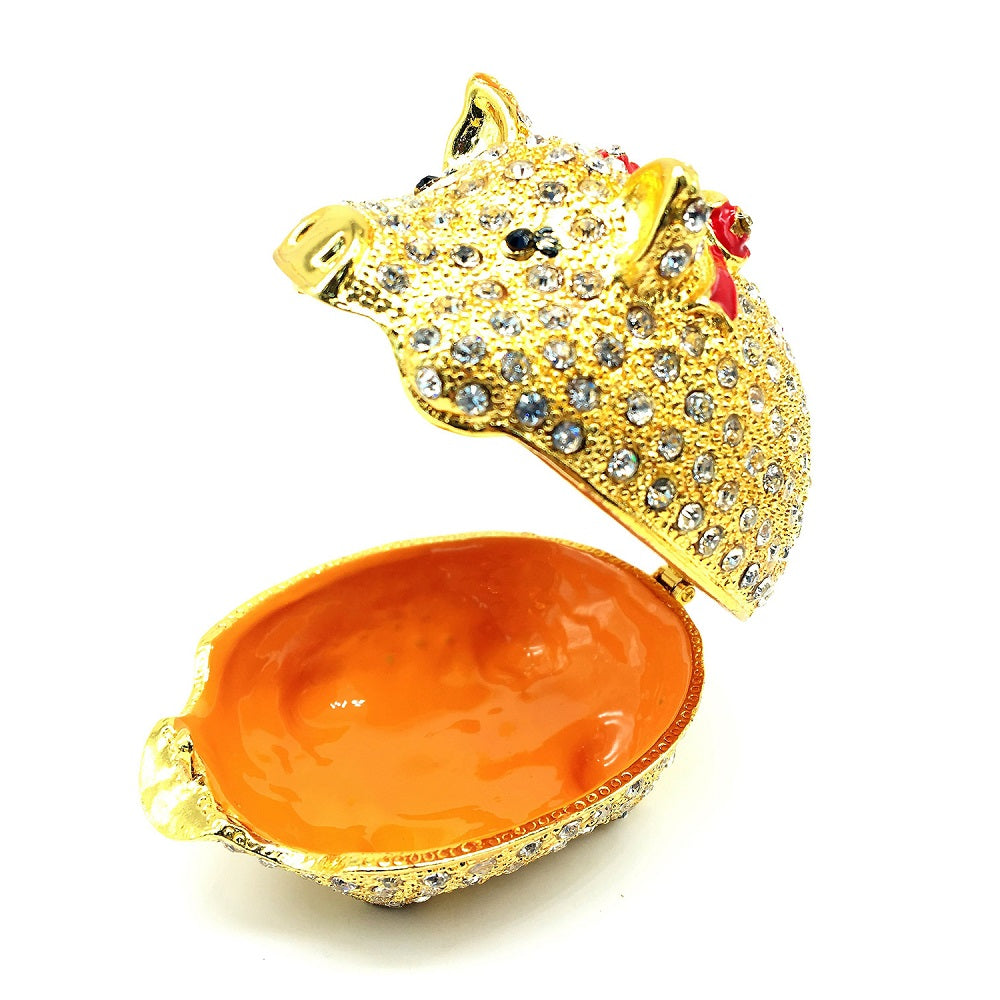 New Arrive Hand Painted Faberge Egg Style Decorative Jewelry Trinket Box for Gift