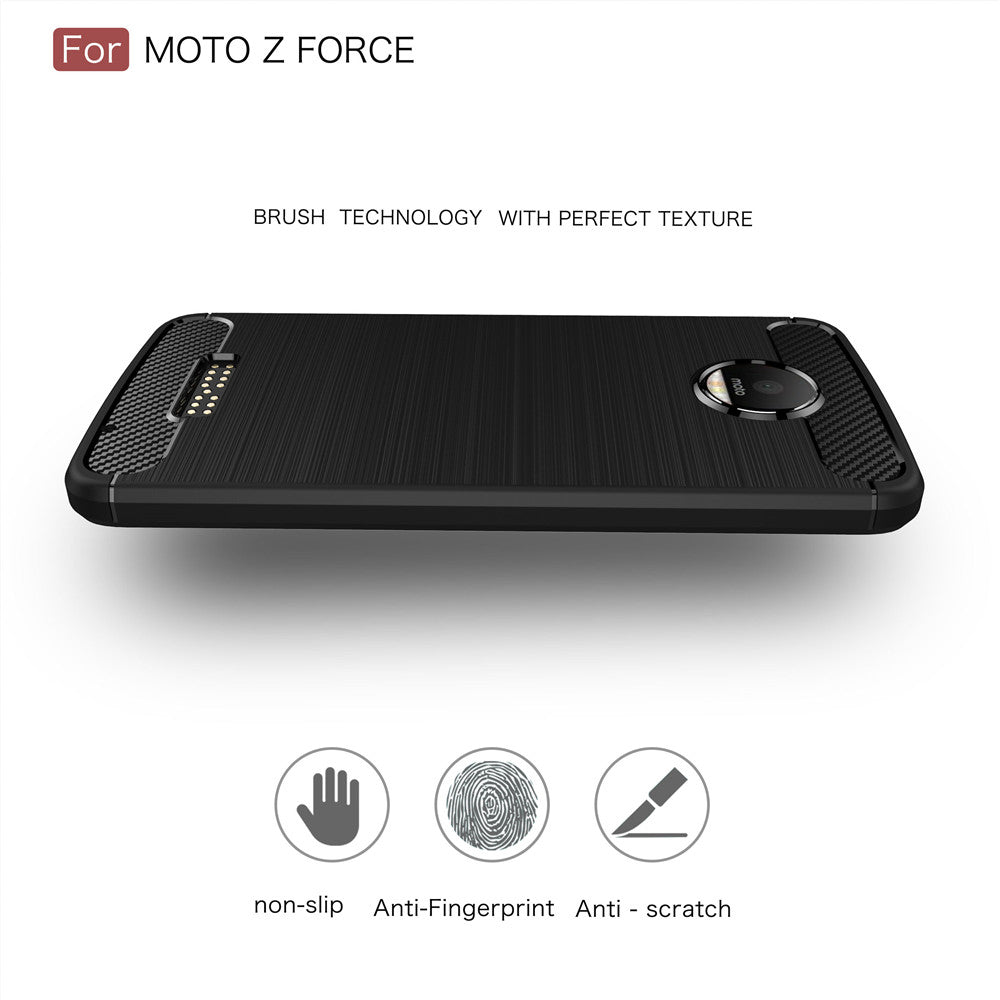 Luxury  Case For Motorola Moto Z Force Anti-Slippery Scratch-Resistant Shockproof Lightweight Bumper For  Moto Z Force
