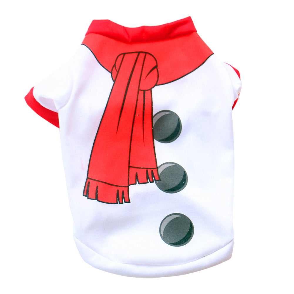 Pet Dog Cat Fashion Snowman Style Clothes Puppy Christmas Costumes Apparel