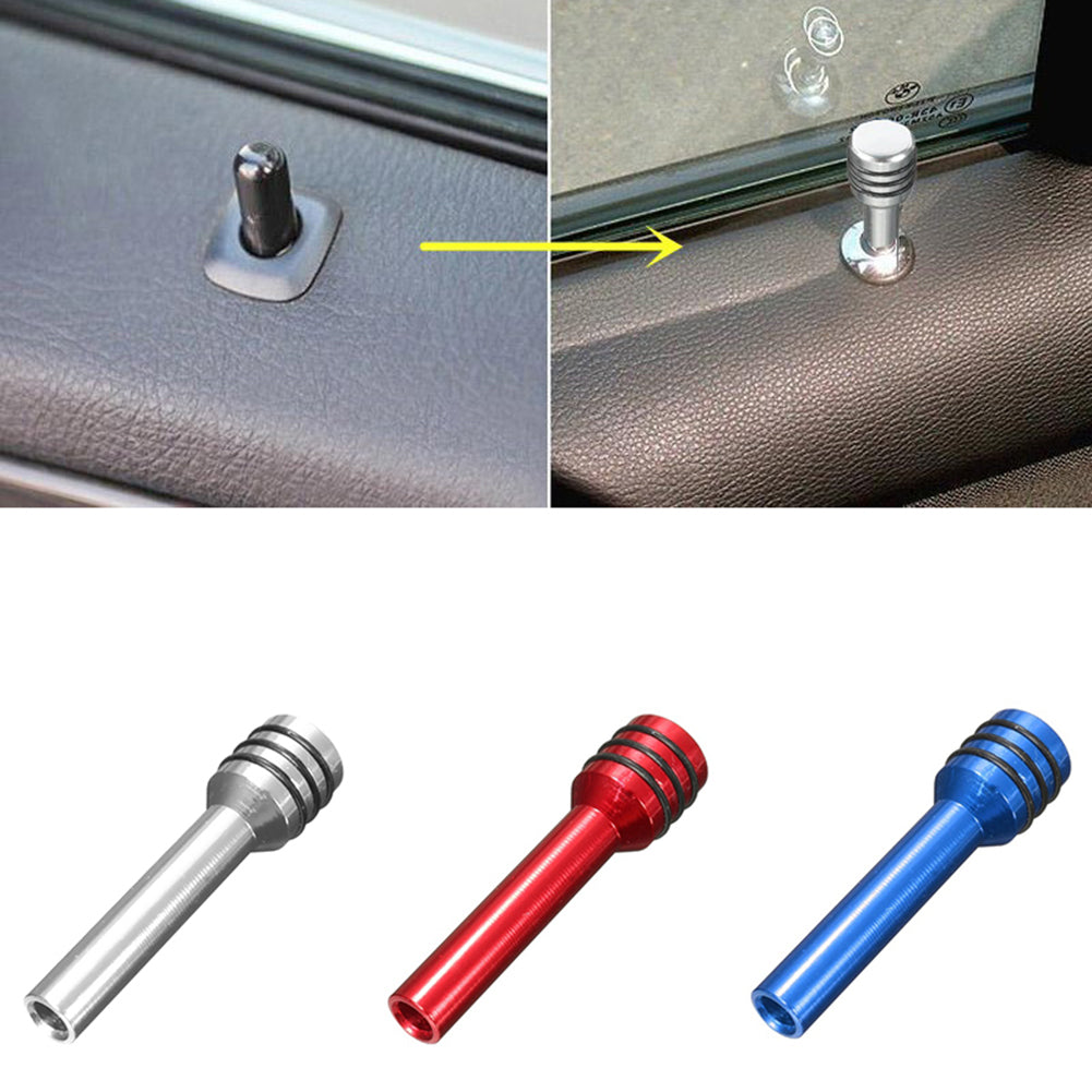 2Pcs Car Vehicle Universal Interior Door Lock Pin Aluminum Alloy Pull Pin Knobs