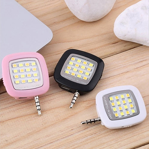 Mini Portable Fill-in LED Flash Selfie Light Sync Flash for Photography Smart Phone
