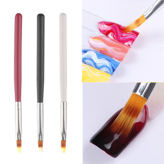 UV Gel Gradient Painting Pen Drawing Brush Plastic Handle Manicure Nail Art Tool