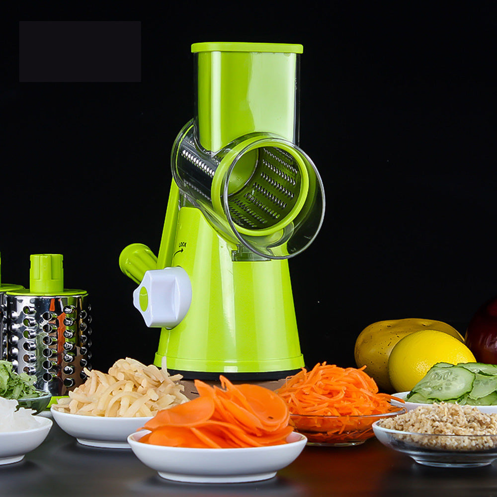 Manual Grater for vegetables, dried fruits, cheese (3 blades, easy wash)