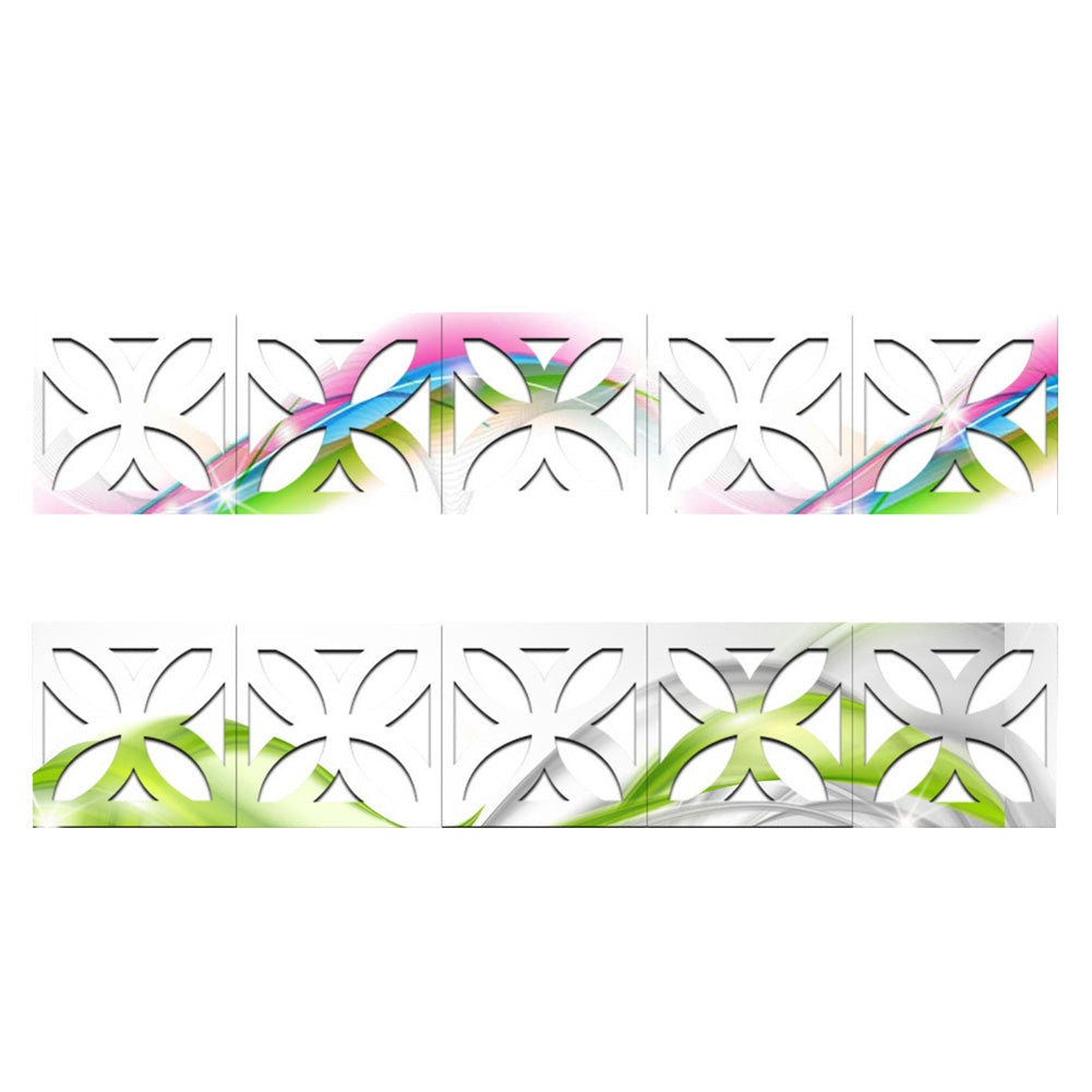 DIY Acrylic Line Mirror Wall Stickers Bedroom Living Room Hallway Home Decors