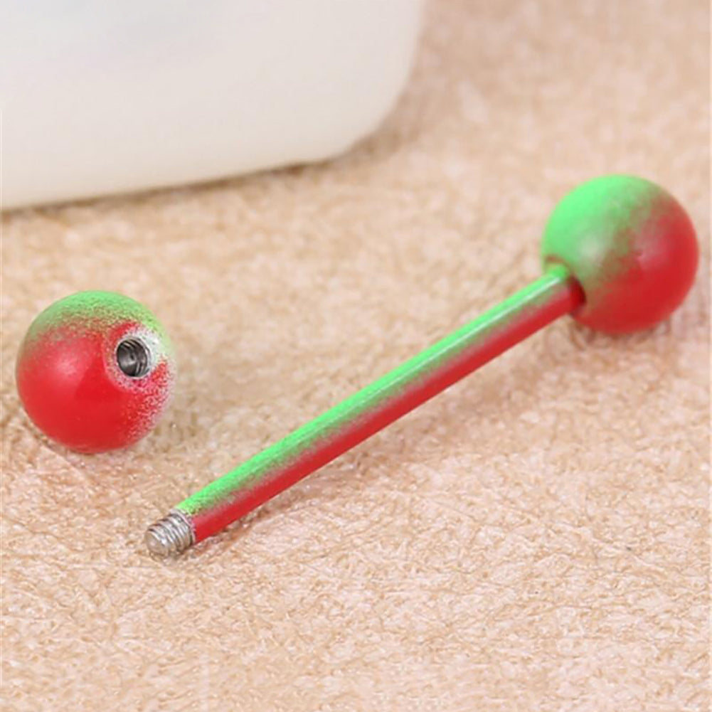 Sexy Stainless Steel Ball Tongue Nipple Bar Ring Barbell Body Piercing Jewelry