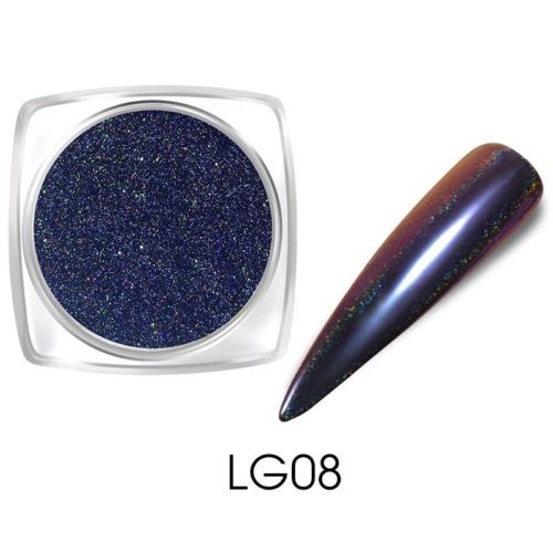 Chameleon Holographic Mirror Effect Nail Art Powder Chrome Pigment Dust Gift