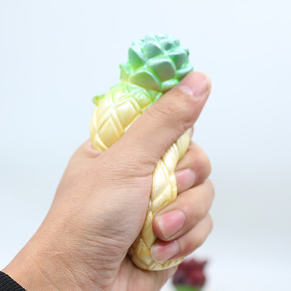 Cute Pineapple Fruit Squishy Vent Toy Squeeze Grip Stress Reliever Home Decor