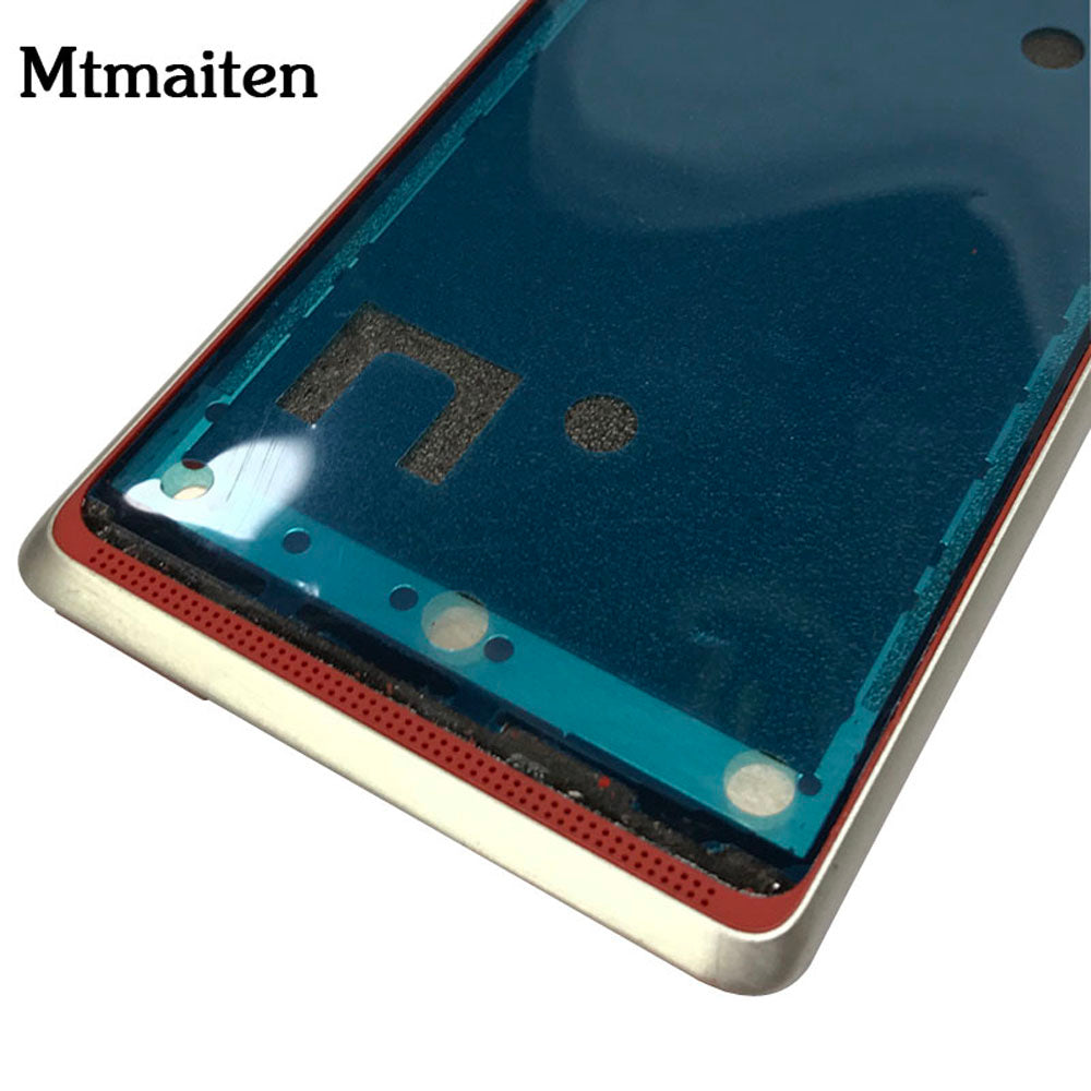 Front Bezel Frame Middle Plate For HTC Desire 600 Desire 606W LCD Screen Frame+3M Adhesive+Power Volume Buttons Free Tools