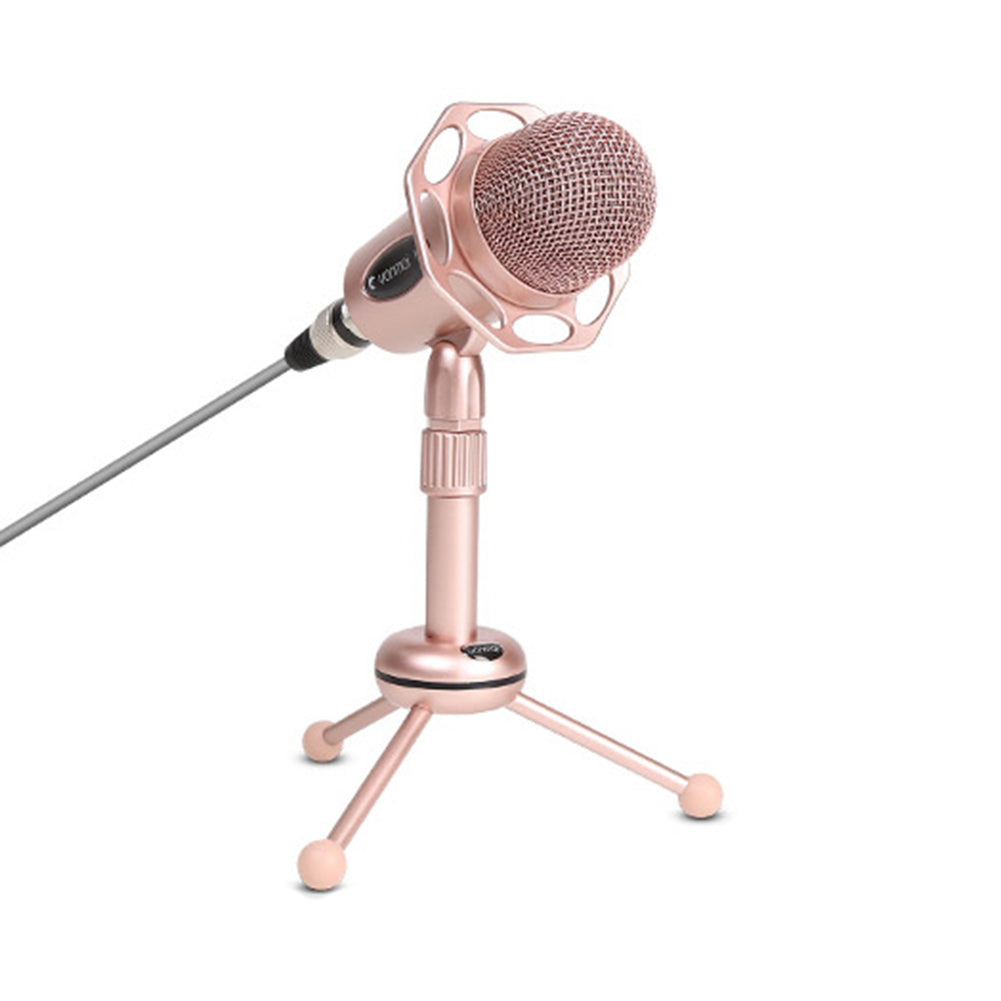 3.5mm Portable Omnidirectional XLR Cable Karaoke Singing Computer Microphone Mic