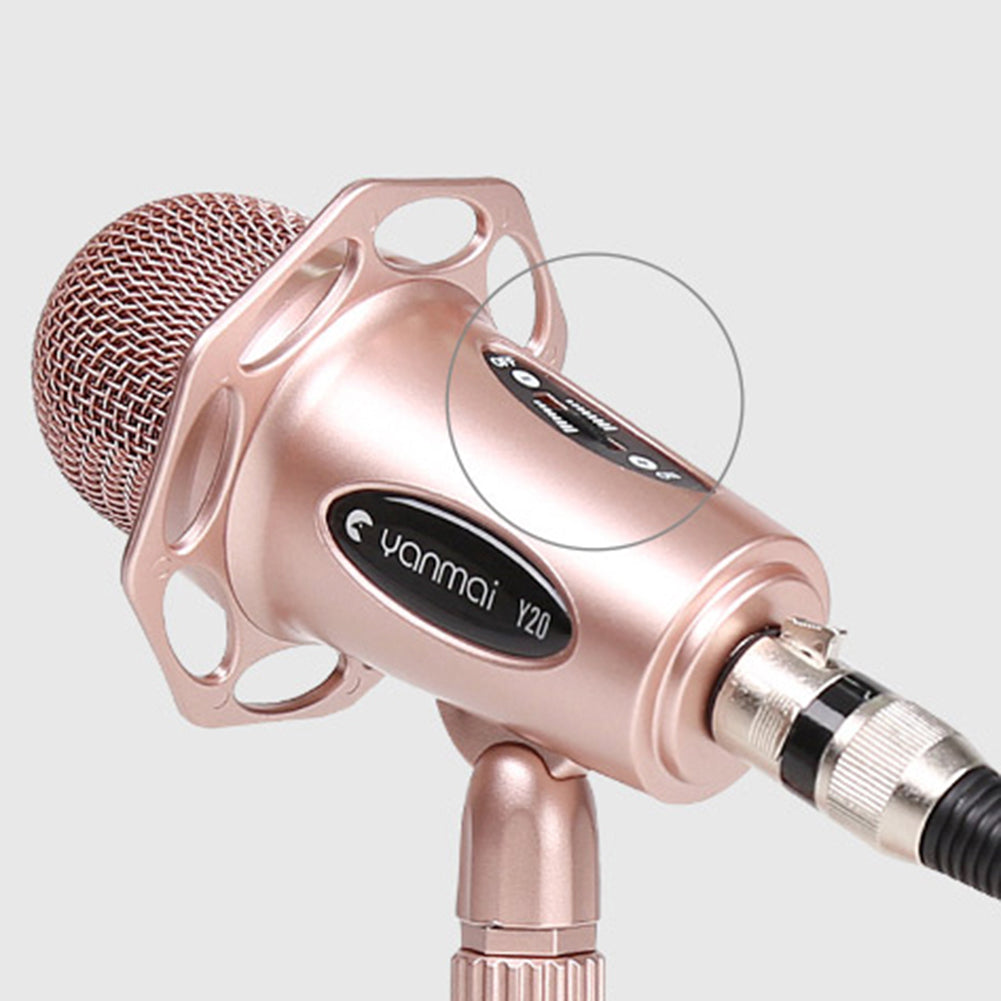 3.5mm Portable Omnidirectional XLR Cable Karaoke Singing Computer Microphone Mic