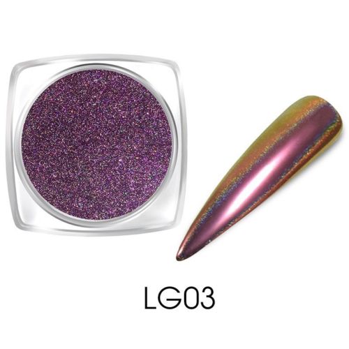 Chameleon Holographic Mirror Effect Nail Art Powder Chrome Pigment Dust Gift