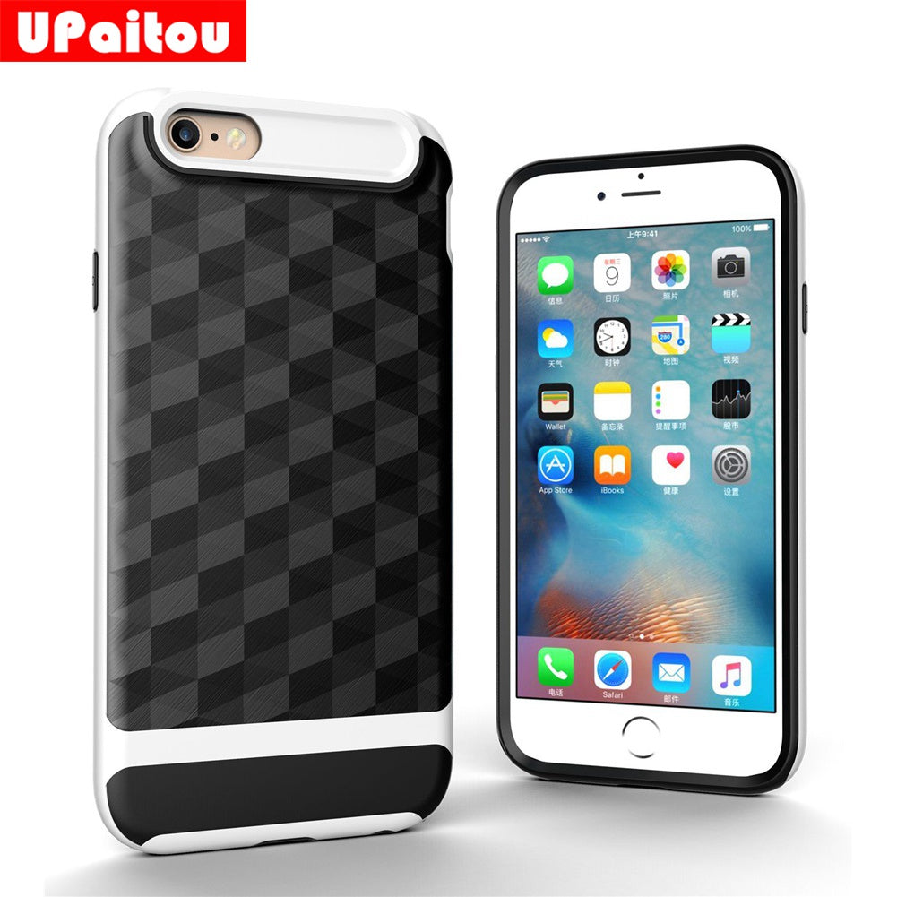 Apple iPhone 6 Case Slim Dual Layer Protective Textured Geometric Cover Corner Cushion Design for iPhone6