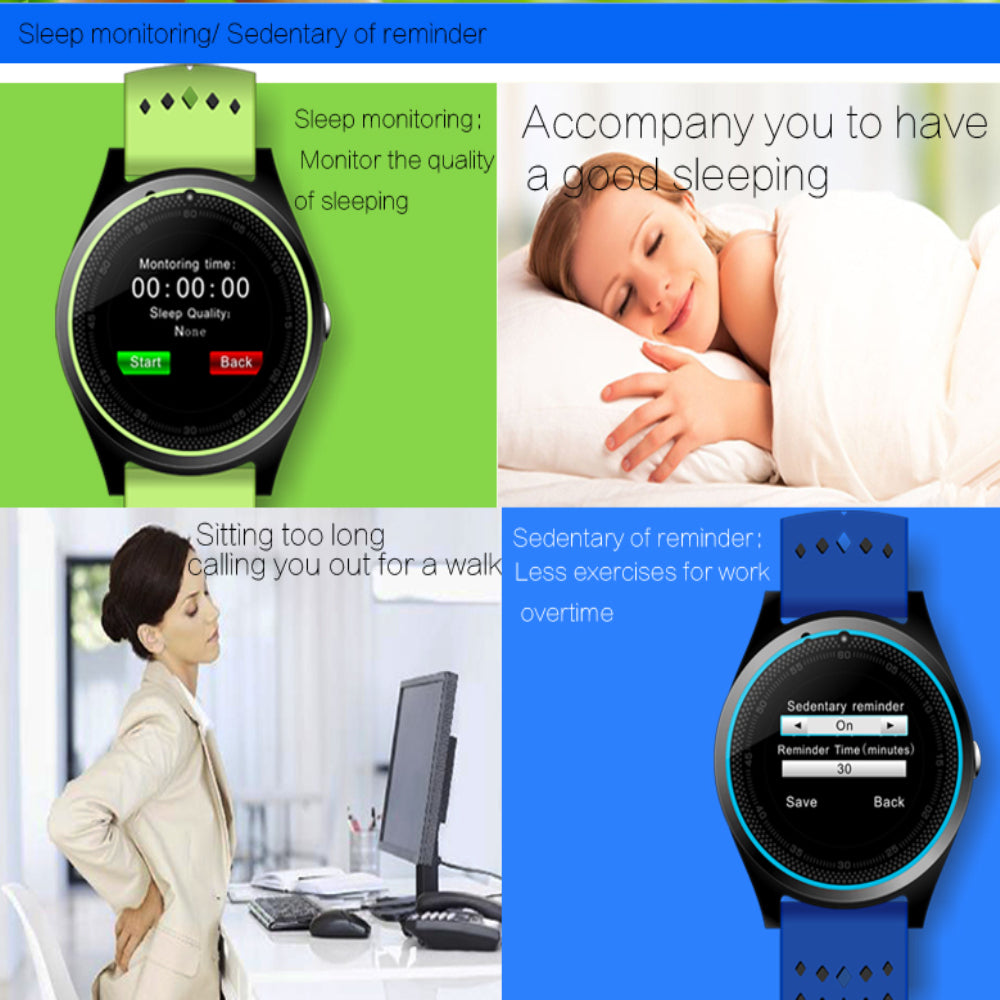 Bluetooth Smart Watch V9 With Camera Smartwatch Pedometer Health Sport MP3 Clock Hours Men Women Smartwatch For Android