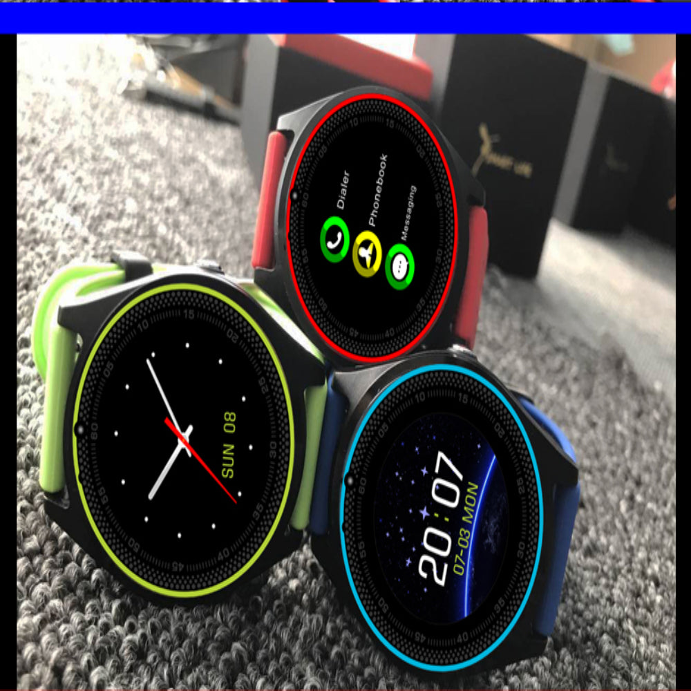 Bluetooth Smart Watch V9 With Camera Smartwatch Pedometer Health Sport MP3 Clock Hours Men Women Smartwatch For Android
