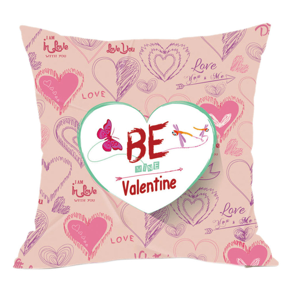 Local Store  Valentine's Day Fashion Throw Pillow Cases Cafe Sofa Cushion Cover Home Decor
