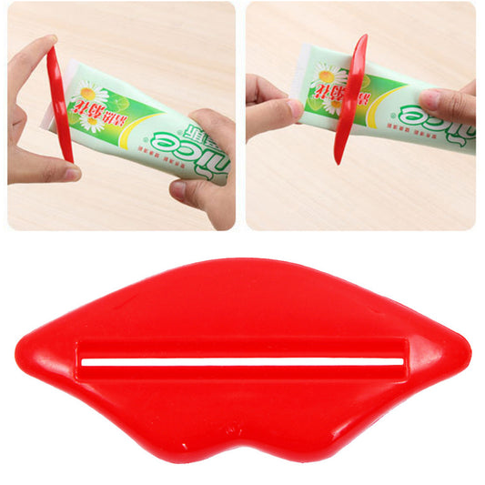 Creative Multi-purpose Extruder Lip Shape Toothpaste Squeezing Cosmetic Squeezer