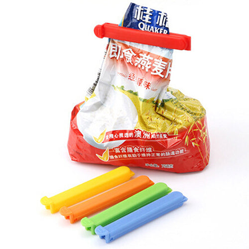 5 Pcs Home Food Close Clip Seal Bags Plastic Storage Sealing Rods Sealer Clips