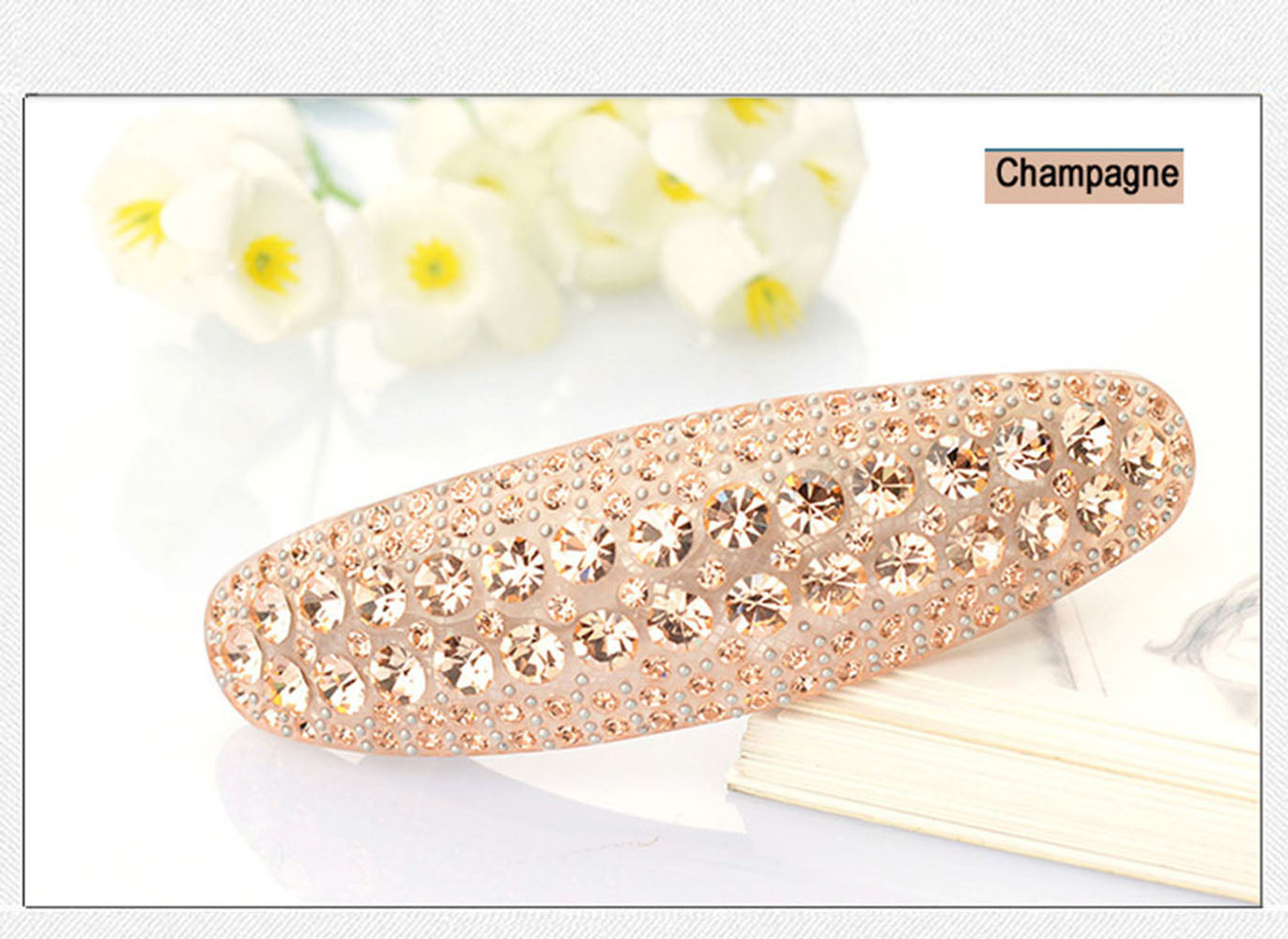 Hair Accessories manufactures Acetate Cellulose Rhinestone Moon hair clips Retail for Ladies Hair Barrette gift Free Shipping