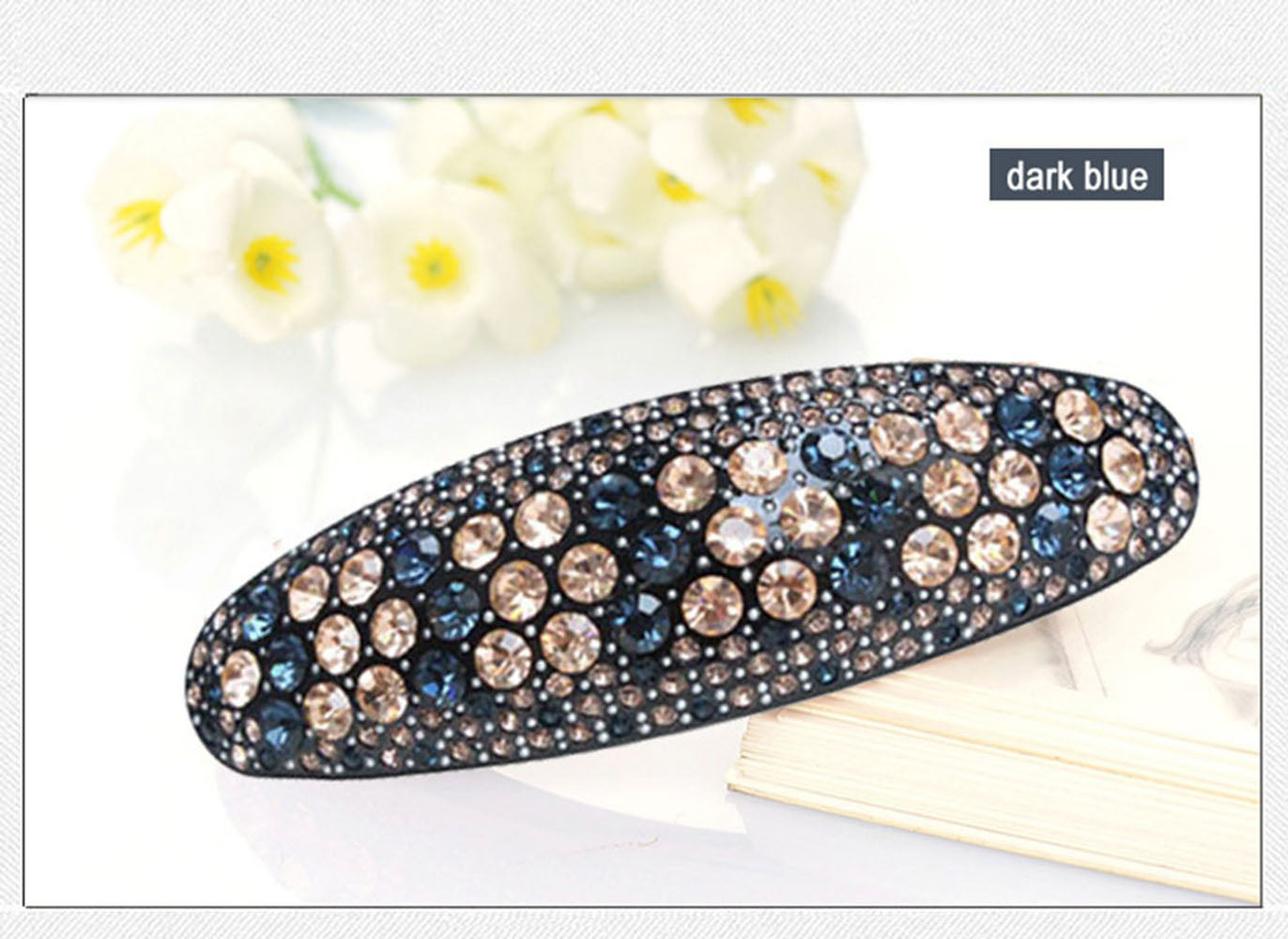 Hair Accessories manufactures Acetate Cellulose Rhinestone Moon hair clips Retail for Ladies Hair Barrette gift Free Shipping