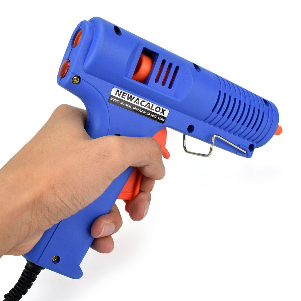 Industrial 150W EU Plug Hot Melt Glue Gun with 1 pcs 11mm Stick Heat Temperature Tool Guns Thermo Gluegun Repair Tools