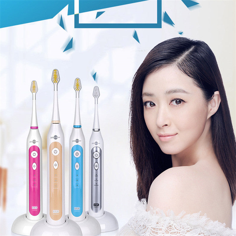 fashion high quality Ultrasonic Sonic Wireless chargingToothbrush  Electric Toothbrush 4 color Sound waves Tooth Brush for adult