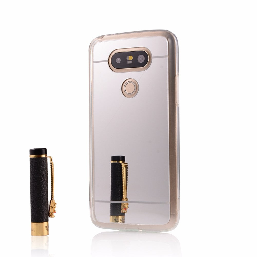 for LG G5  H850 H820 Dual H860N Mirror TPU Phone Case Soft Back Cover Luxury Texture Skin Mobile Phone Shell