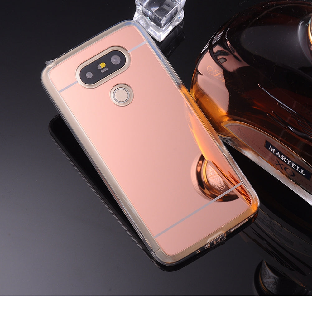 for LG G5  H850 H820 Dual H860N Mirror TPU Phone Case Soft Back Cover Luxury Texture Skin Mobile Phone Shell