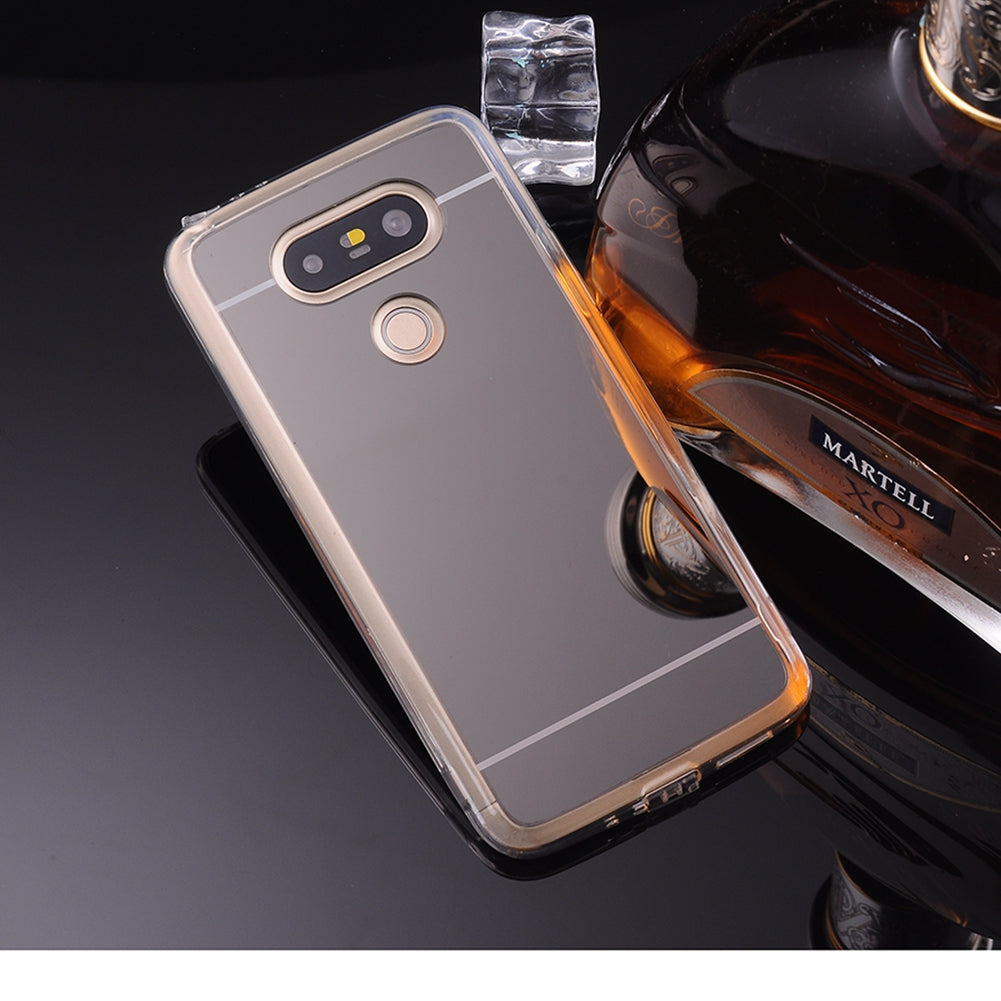 for LG G5  H850 H820 Dual H860N Mirror TPU Phone Case Soft Back Cover Luxury Texture Skin Mobile Phone Shell