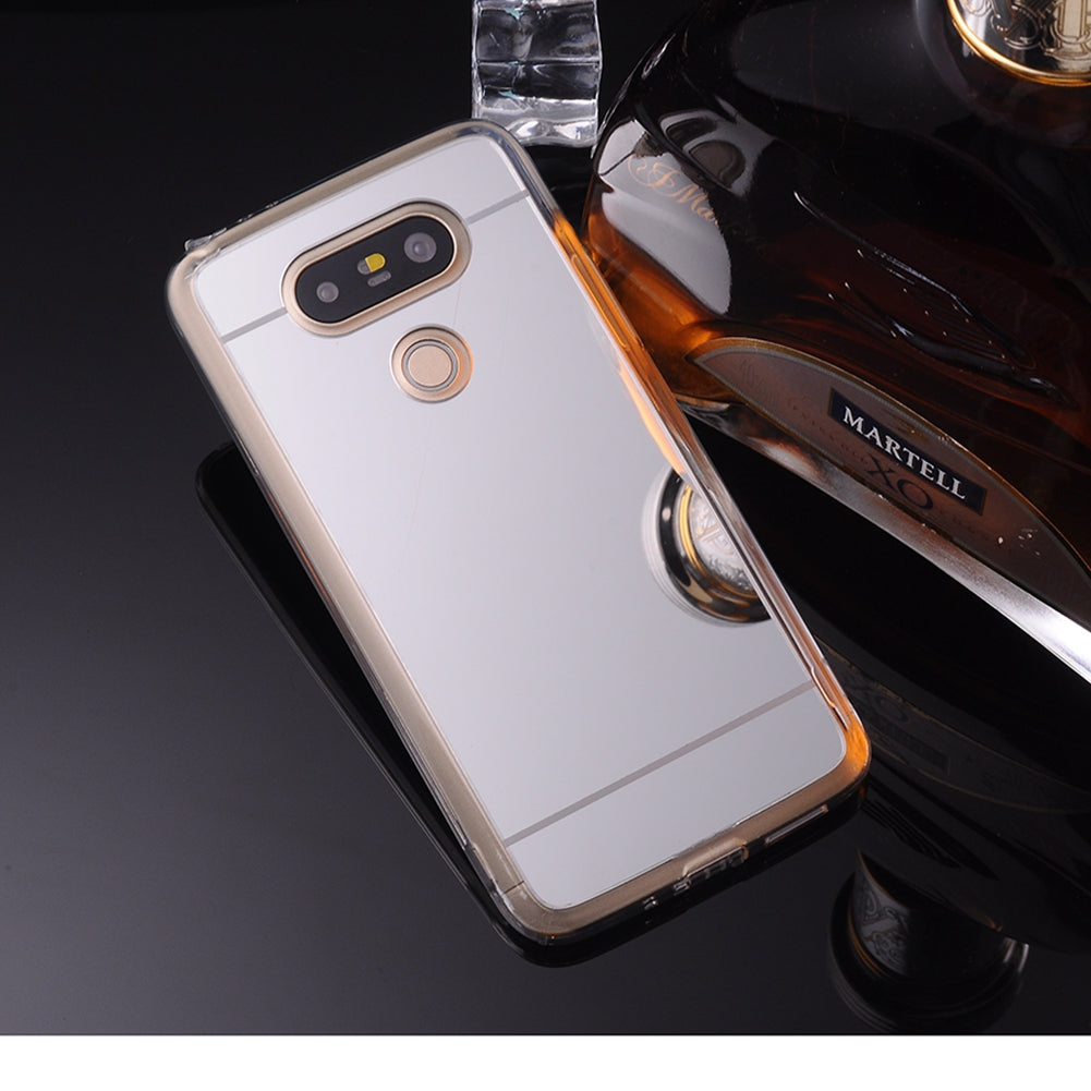 for LG G5  H850 H820 Dual H860N Mirror TPU Phone Case Soft Back Cover Luxury Texture Skin Mobile Phone Shell