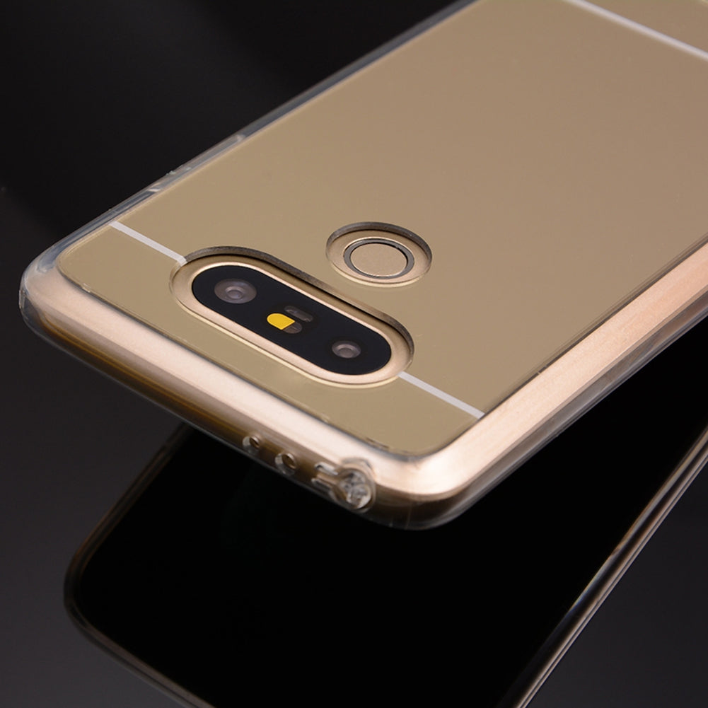 for LG G5  H850 H820 Dual H860N Mirror TPU Phone Case Soft Back Cover Luxury Texture Skin Mobile Phone Shell