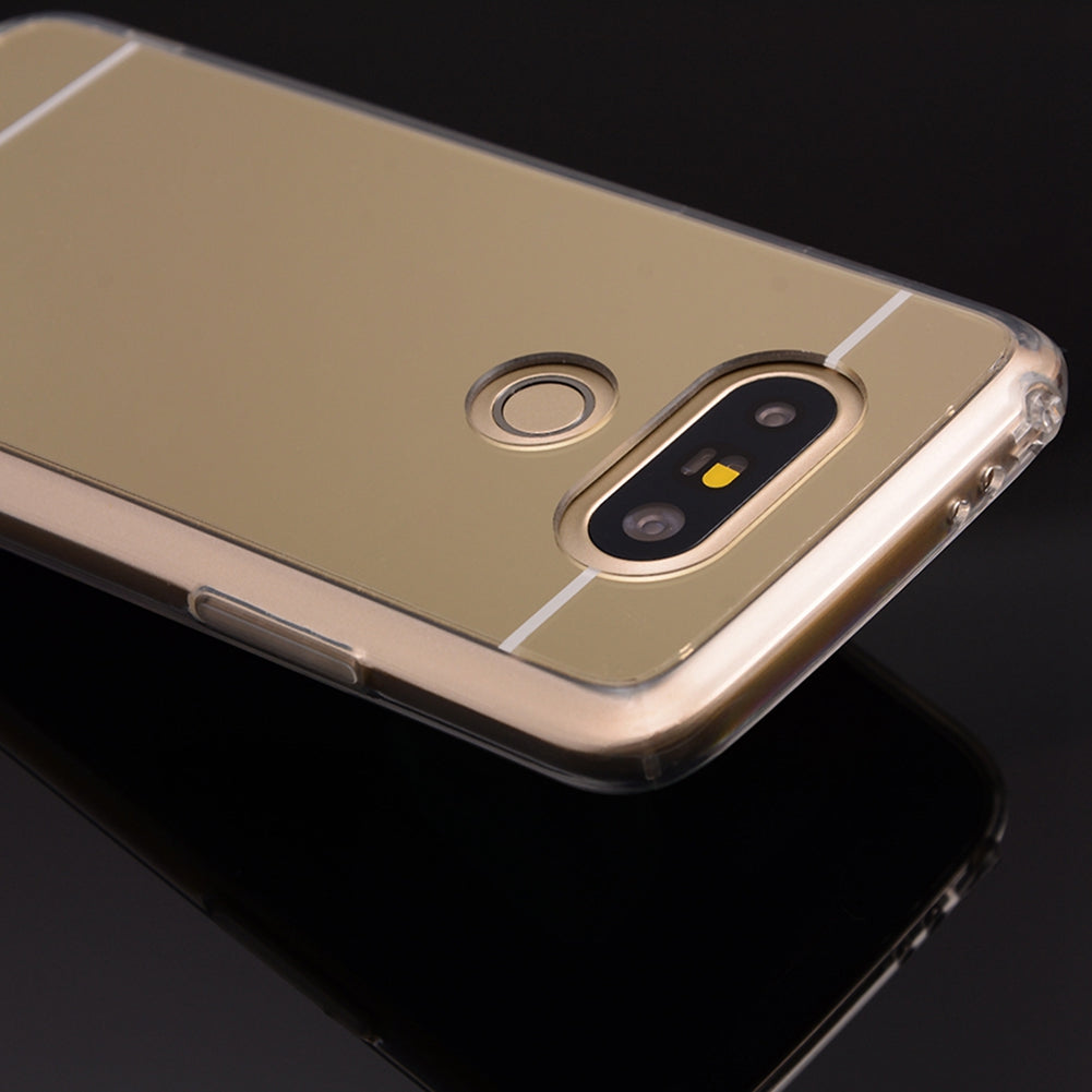 for LG G5  H850 H820 Dual H860N Mirror TPU Phone Case Soft Back Cover Luxury Texture Skin Mobile Phone Shell