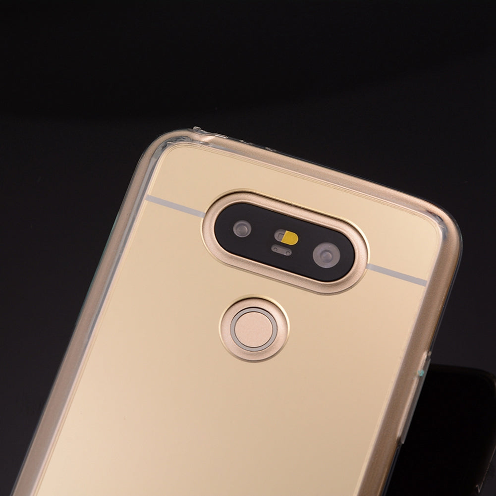 for LG G5  H850 H820 Dual H860N Mirror TPU Phone Case Soft Back Cover Luxury Texture Skin Mobile Phone Shell