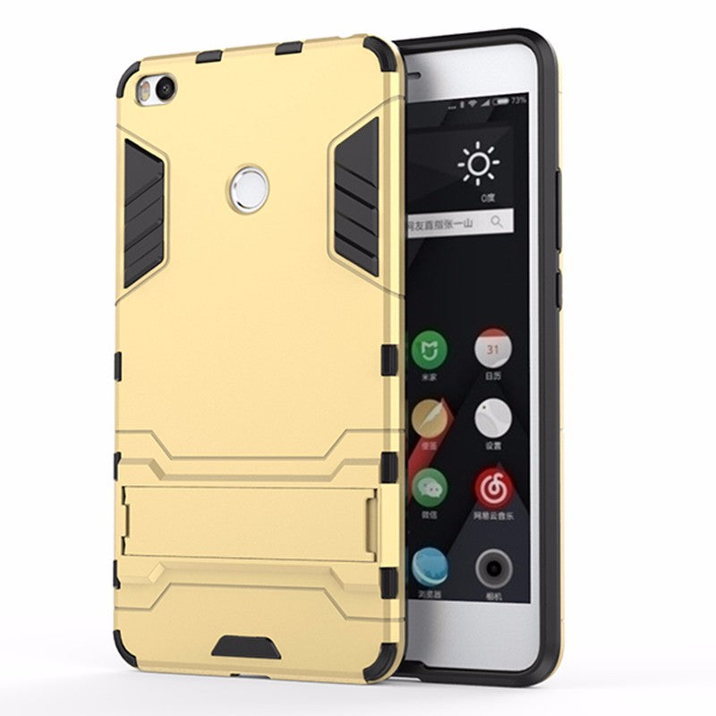 Xiaomi mi max 2 case Luxury Hybrid Shockproof Hard Iron Man Armor Defender Silicone Phone Cover for Xiaomi max 2