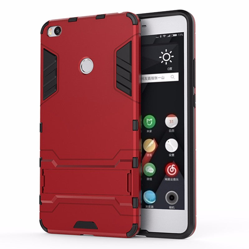 Xiaomi mi max 2 case Luxury Hybrid Shockproof Hard Iron Man Armor Defender Silicone Phone Cover for Xiaomi max 2