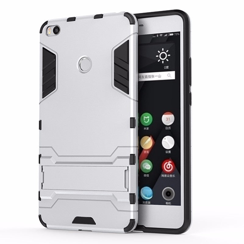 Xiaomi mi max 2 case Luxury Hybrid Shockproof Hard Iron Man Armor Defender Silicone Phone Cover for Xiaomi max 2