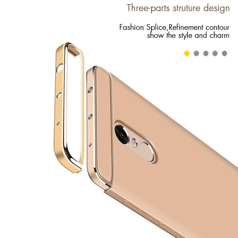 For Xiaomi Redmi note 4x Case Aubusen Luxury 3-IN-1 Shockproof Frosted Shield Hard Back Cover Case for xiaomi Redmi note 4X