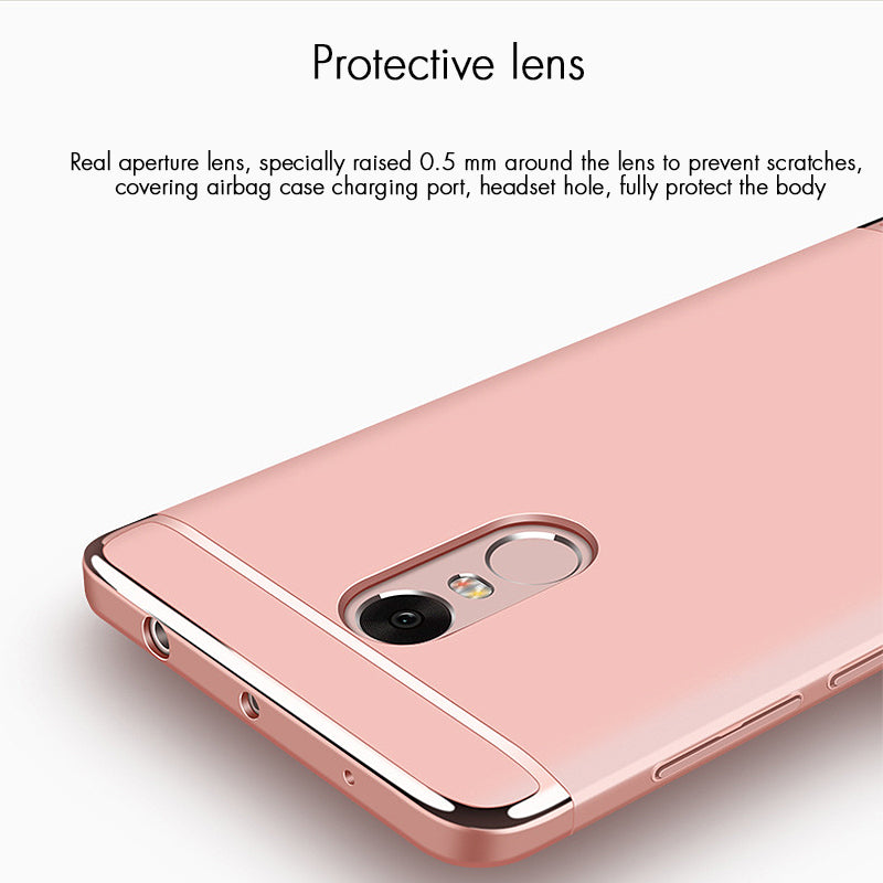 For Xiaomi Redmi note 4x Case Aubusen Luxury 3-IN-1 Shockproof Frosted Shield Hard Back Cover Case for xiaomi Redmi note 4X