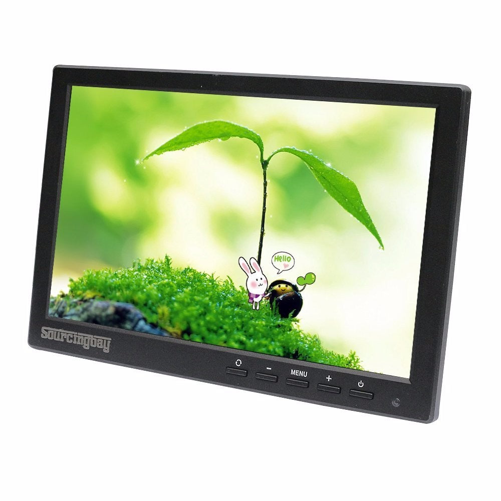 Mini 10 inch CCTV LCD Monitor for Security Surveillance System,Support HDMI/BNC/VGA/Video/Audio,1280*800,16:9