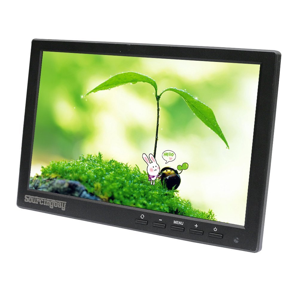 Mini 10 inch CCTV LCD Monitor for Security Surveillance System,Support HDMI/BNC/VGA/Video/Audio,1280*800,16:9