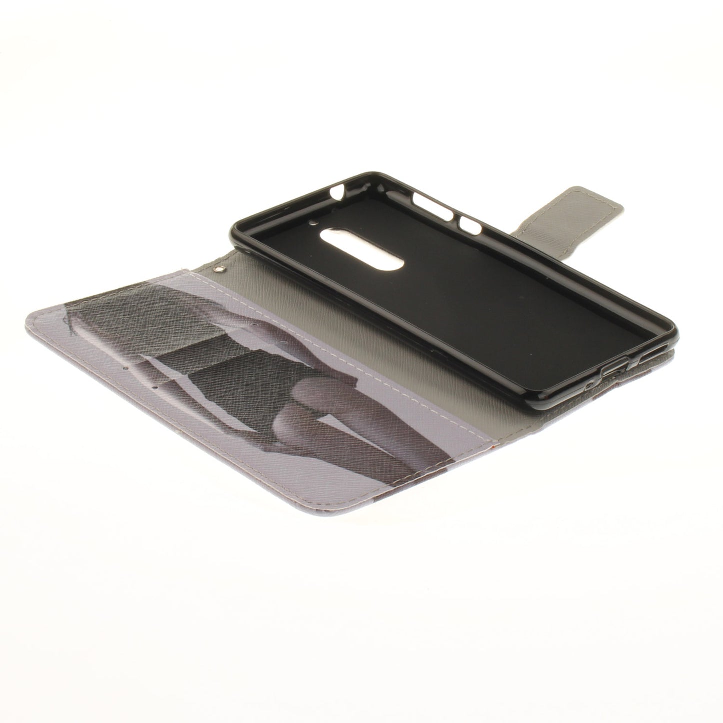 Nokia 5 Case Pattern Printed Flip Magnetic Wallet Card Slot Soft Protective Cover for Nokia 5