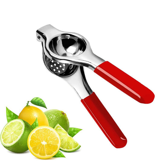 Stainless Steel Lemon Squeezer - Lime Juicer with Ergonomic Silicone Handles with Premium Quality