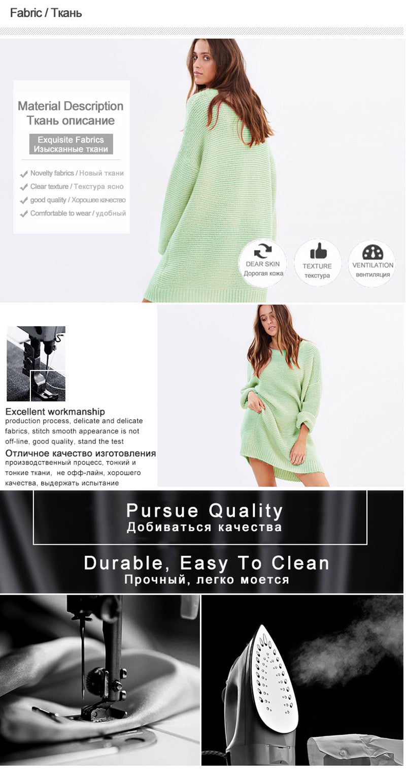 Eternal Show Loose Long Sweater Dress Women Pullover Plus Size Warm Robe Pull Oversize Sweater Thick Women Winter Dress 70N0511