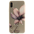 iPhone X Case Pattern Printed Clear Soft Protective Diamond Cover for iPhone 10
