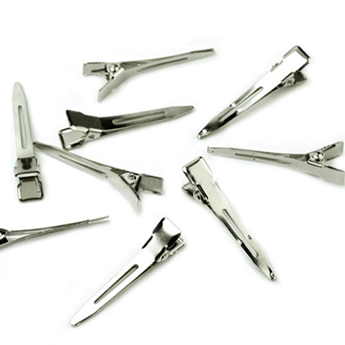 50Pcs Women's Girls' Flat Single Prong Alligator Hair Clips Barrettes for DIY