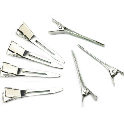 50Pcs Women's Girls' Flat Single Prong Alligator Hair Clips Barrettes for DIY