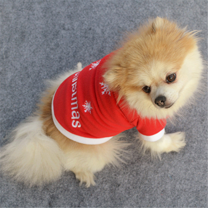 Dog Winter Coats Soft Cotton Fleece Wear Autumn Jackets New Year Coats Lovely Small Pets Dog Accessories Christmas
