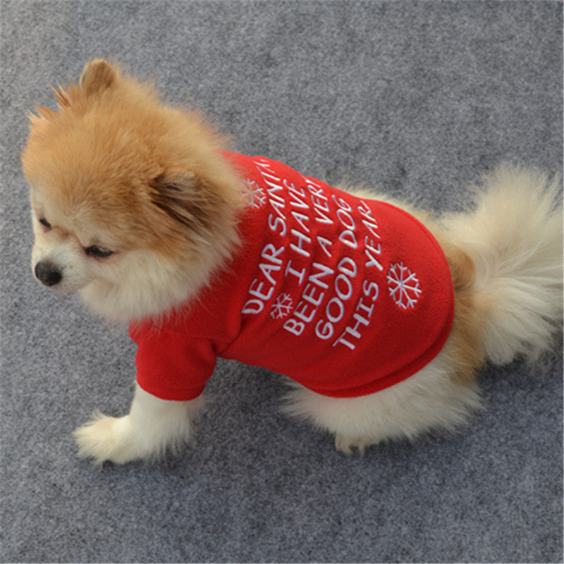 Dog Winter Coats Soft Cotton Fleece Wear Autumn Jackets New Year Coats Lovely Small Pets Dog Accessories Christmas